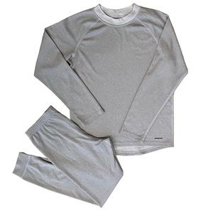 Patagonia Kids Unisex Capilene Midweight Baselayer Set Cool Grey Large